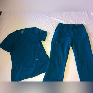 Cherokee Teal Scrub Set